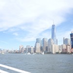 NYC skyline from a yacht