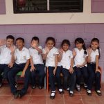 La Inmaculada Scholaship group of 7 schoolchildren