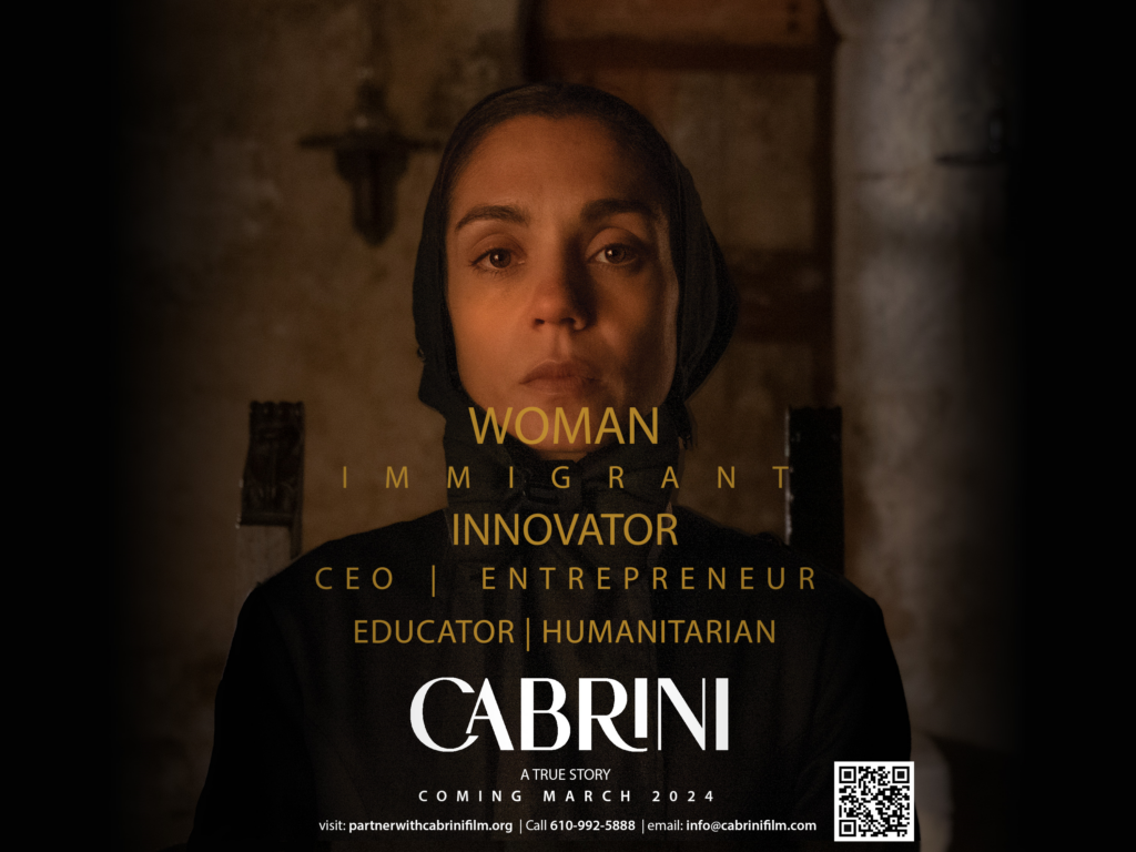 Advertisement for the March 2024 film: Cabrini